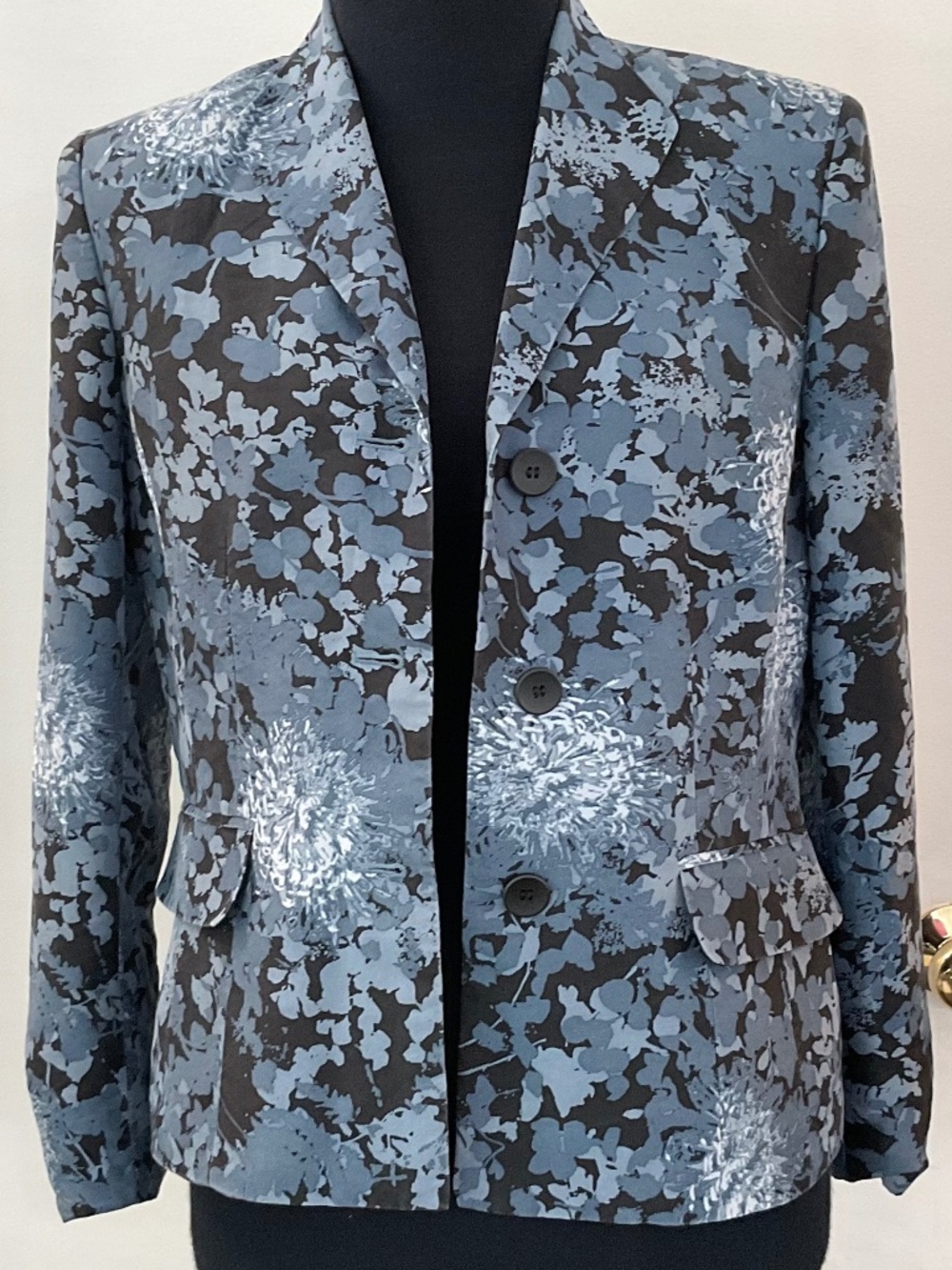 KASPER 100% PURE SILK 3 BUTTON CAREER JACKET BLAZER SZ 10